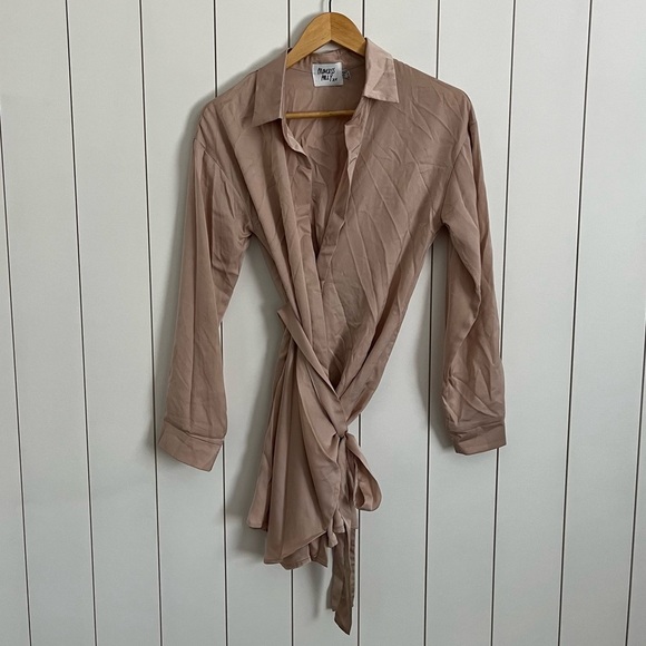 Princess Polly Ryker Mini Dress in Beige - Picture 5 of 7